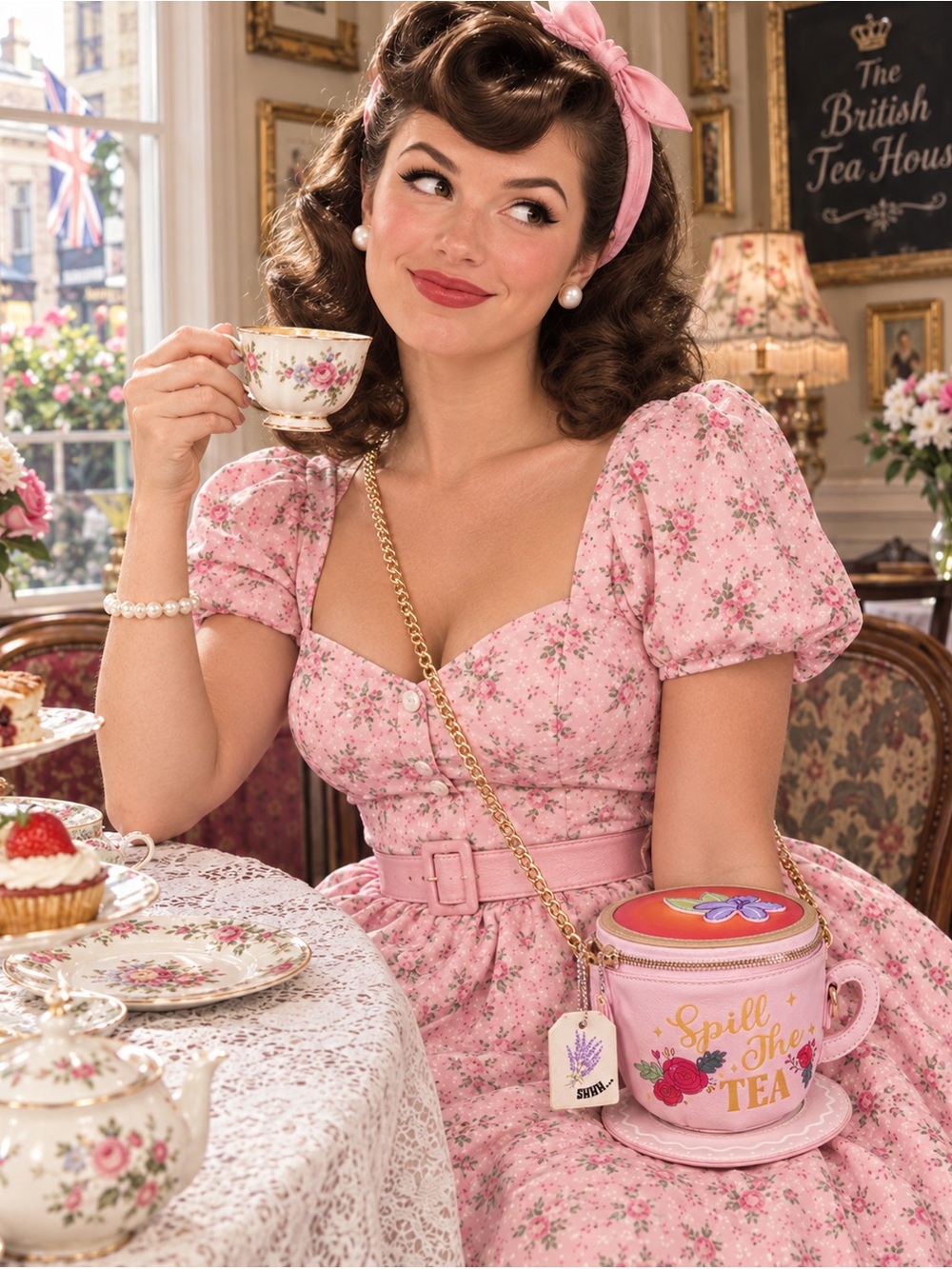 Tea Cup Crossbody